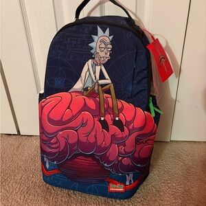 Sprayground Rick And Morty Brain Shark DLXR Backpack